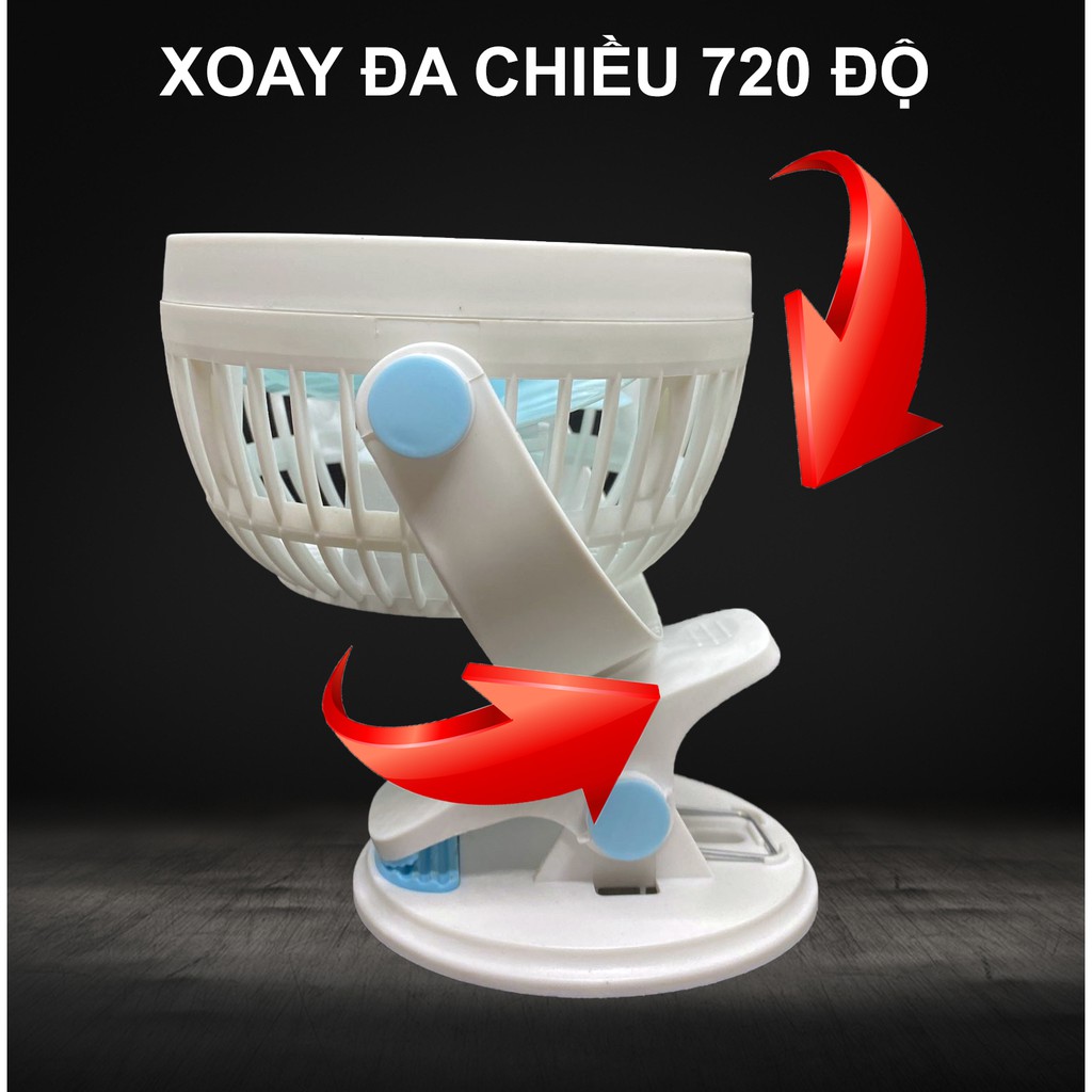 Quạt Kẹp Bàn | Quạt USB Thích hợp cho dân Văn Phòng, Xoay 360 độ, Kẹp chắc chắn – Siêu Mát | BigBuy360 - bigbuy360.vn