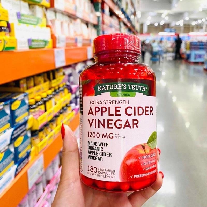 Viên Uống Giảm Cân Giấm Táo Apple Cider VINEGAR 1200mg