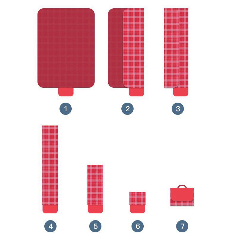 Thảm du lịch dã ngoại gấp gọn chống thấm nước có sẵn các kích thước | BigBuy360 - bigbuy360.vn