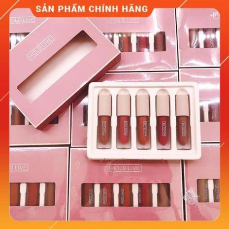 [HÀNG CHÍNH HÃNG] Set 5 Thỏi Son Kem Lì Mini Light Matte Lip Glaze Suite Dupe Fenty Beauty Giorgio Armani