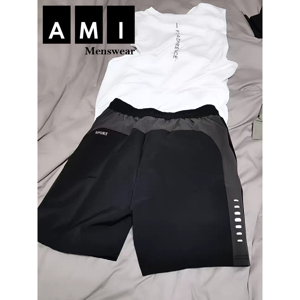 Quần Short Nam thể thao Running, Quần Đùi Nam Chất Vải Spandex Hàng Xuất Khẩu ( Độc Quyền Tại Shop) Sp1