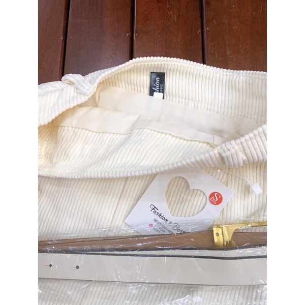 Chân váy nhung tăm dáng dài xẻ sau QC Loại 1