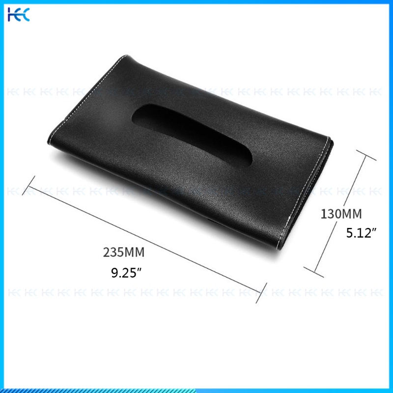 1 Hộp Da PU Đựng Khăn Giấy Gắn Tấm Chắn Nắng Xe Hơi