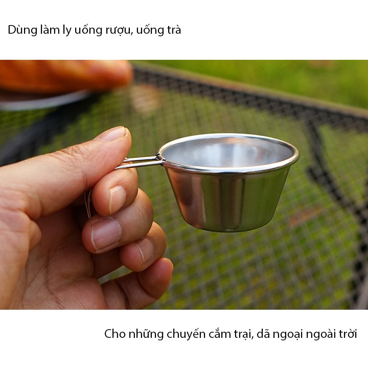 Bộ 4 ly uống trà nước cafe cắm trại LR4