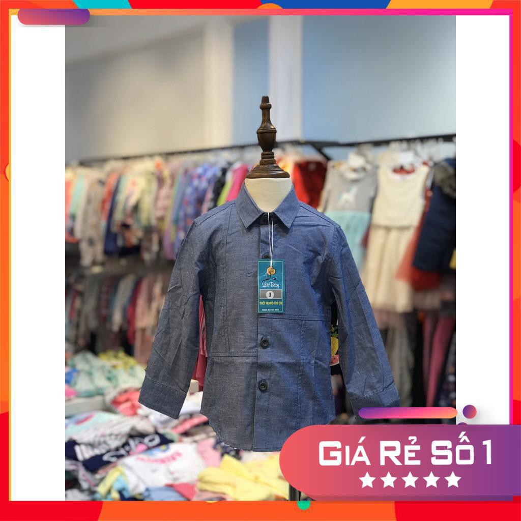Áo sơ mi dài tay hình size 1-7T ( cho bạn từ 10kg đếnn 23kg). Kết hợp đẹp với quần bò, kaki dài. Thương hiệu litibaby