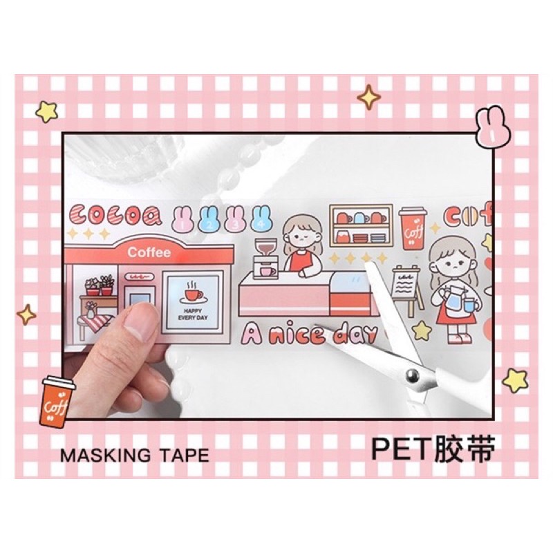 🧚‍♀️Sticker01 dài hình Cô bé với hoạt động ngày thường