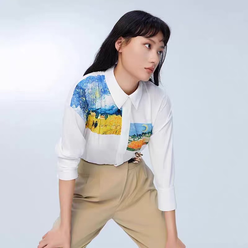 Áo sơ mi hoạ tiết Lily