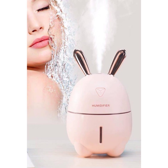 Máy tạo độ ẩm phun sương+ xông tinh dầu có đèn LED Rabbit HUMIDIFIER R808