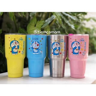 Ly giữ nhiệt inox các mẫu Doremon dễ thương (Tặng kèm combo túi giữ nhiệt + bộ 2 ống hút inox + cọ rửa ống hút)