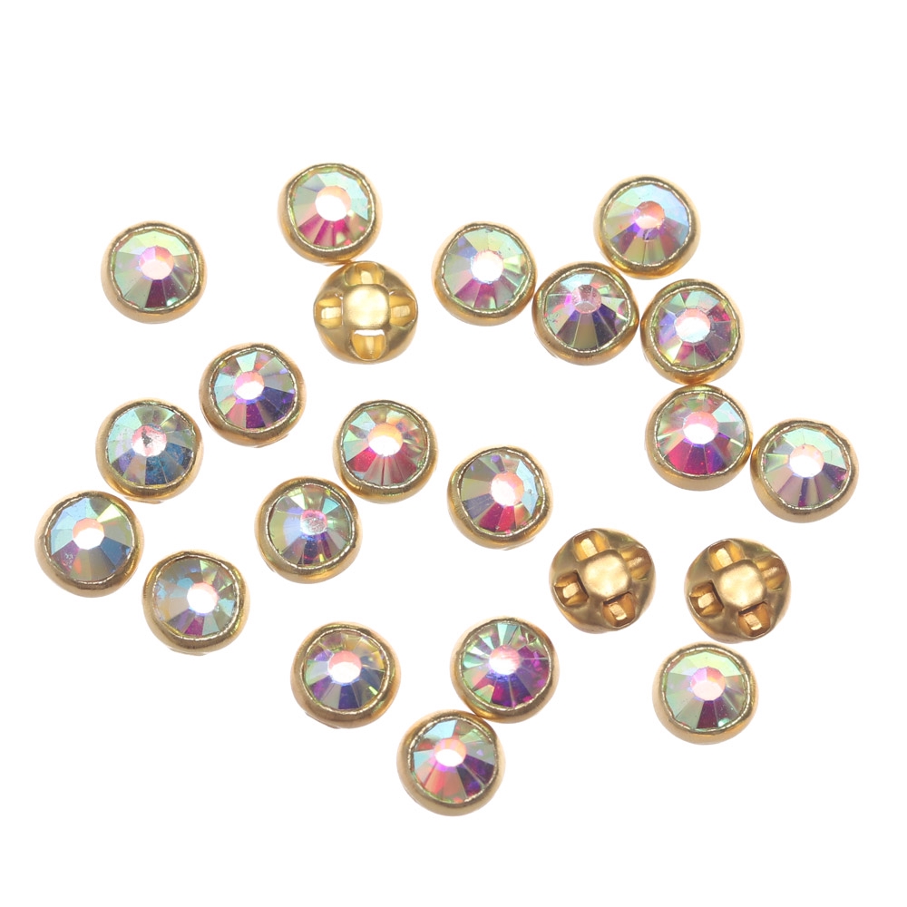 Set 20/40 Nút Áo 2 Màu 4mm Làm Đồ Thủ Công Cho Búp Bê