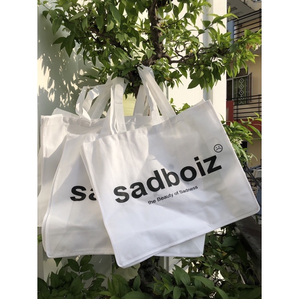 Túi Tote Chính Hãng Uncover/ Sadboizaintcry/ Totebag Đen Levents/ Scrunchies Uncover Siêu Xinh Bảo Vệ Môi Trường