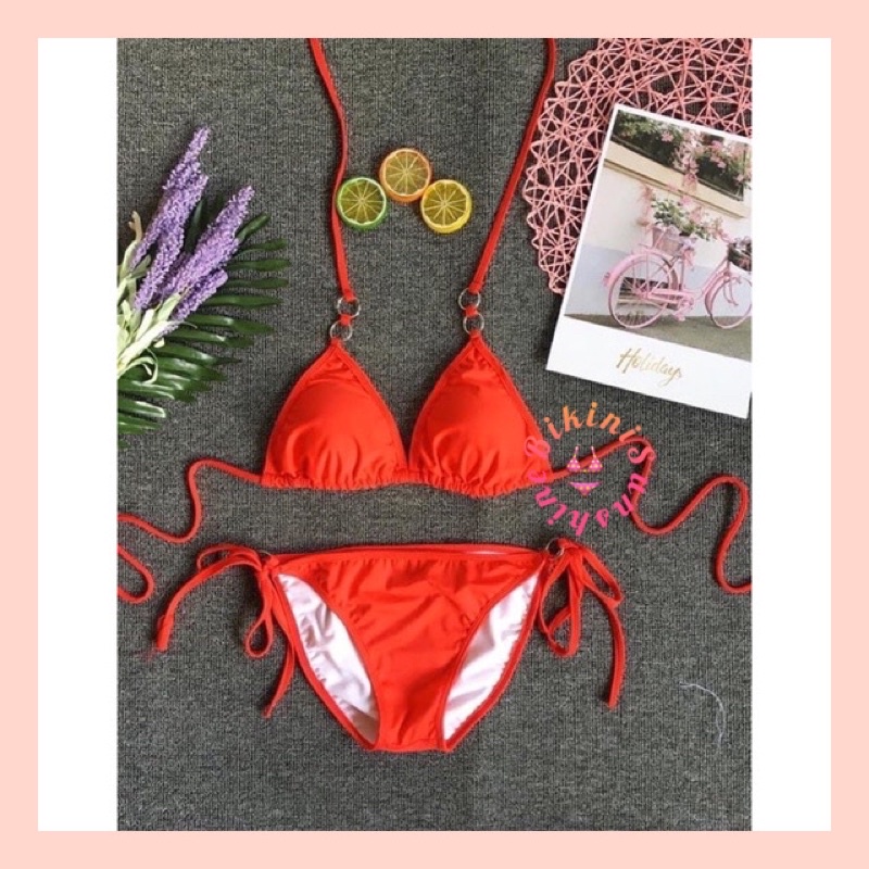 Bikini đồ bơi nữ 2 mảnh đi biển tinh tế kết hợp dây cột eo BIKINI SUNSHINE MS-51
