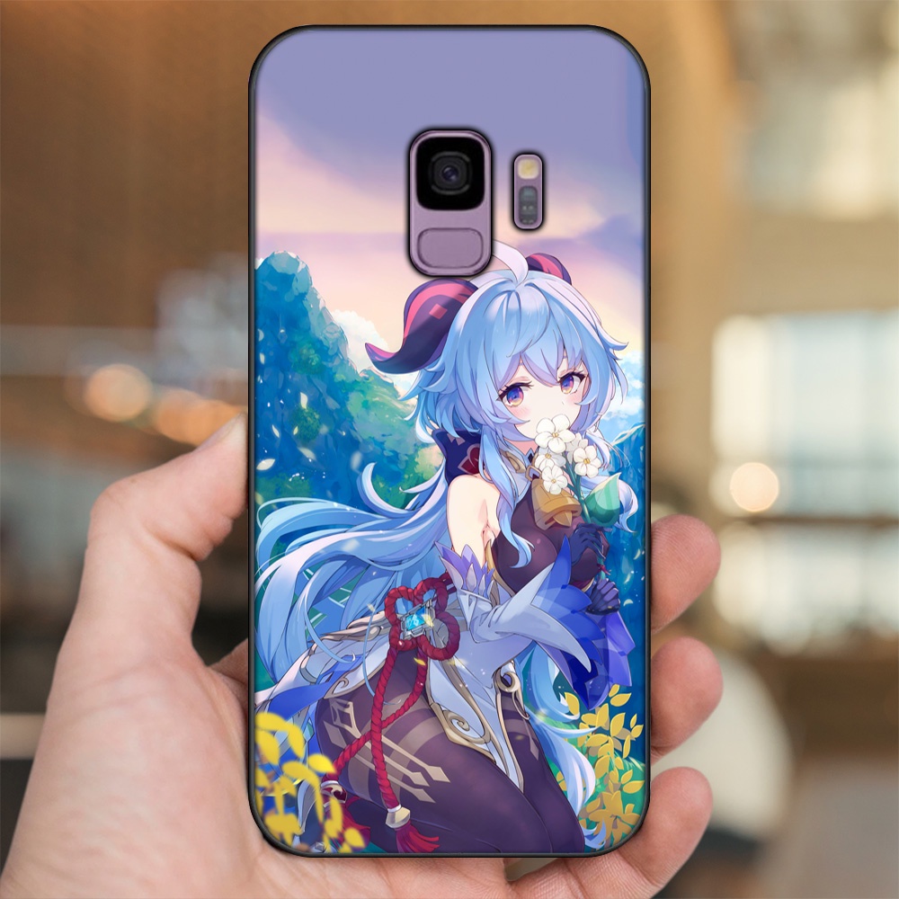 Ốp lưng Samsung S9 viền đen in hình Ganyu Genshin Impact