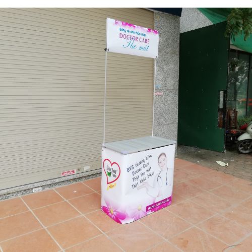 Booth bán hàng di động bằng nhôm, quầy bán hàng di động bằng nhôm, booth nhôm, booth sampling