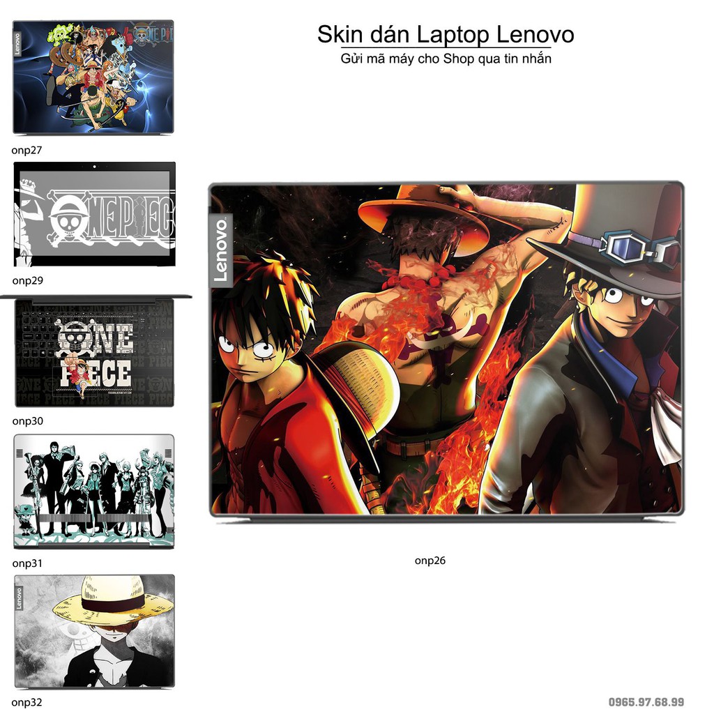 Skin dán Laptop Lenovo in hình One Piece _nhiều mẫu 22 (inbox mã máy cho Shop)