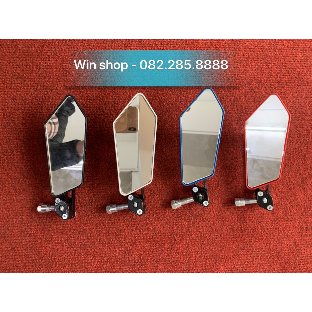 Gương vuông, vát màu kính chiếu hậu lắp được cho các dòng xe máy - Gọn gàng, đẹp, hợp thời trang