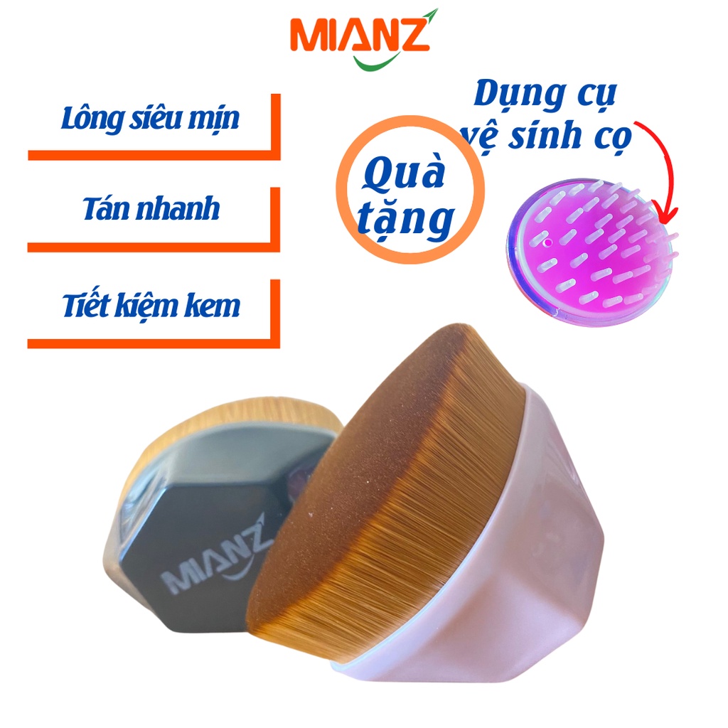 Cọ trang điểm đánh phấn nền Mianz lông dày mịn cao cấp, dụng cụ trang điểm Mianz Store