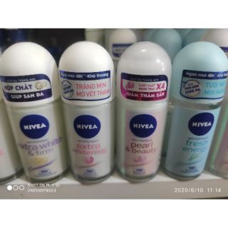 Lăn Khử Mùi Nivea Dưỡng Sáng Tinh Chất Ngọc Trai 50ml