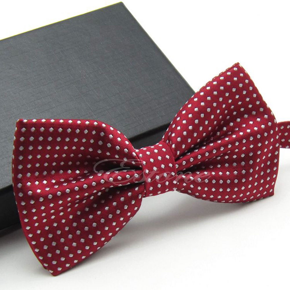 Cà Vạt Nơ Họa Tiết Chấm Bi Thời Trang Cho Nam