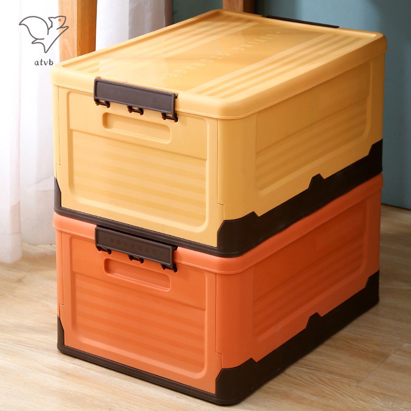 Hộp Đựng Đồ Đa Năng Sức Chứa Lớn Có Nắp Đậy Tiện Dụng Cho Gia Đình / Xe Hơi