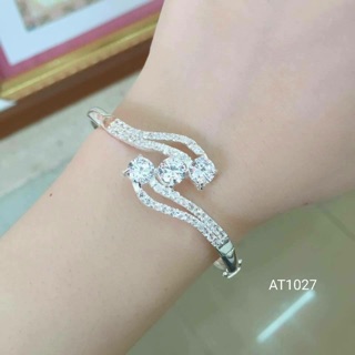 Lắc tay bạc nữ nạm đá nhiều màu