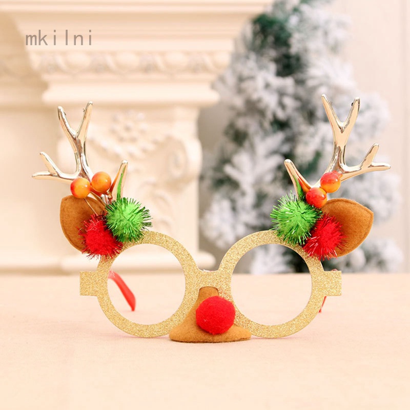 Kids Adult Christmas Sunglass Eyeglass Costume Eye Frame Party Decor