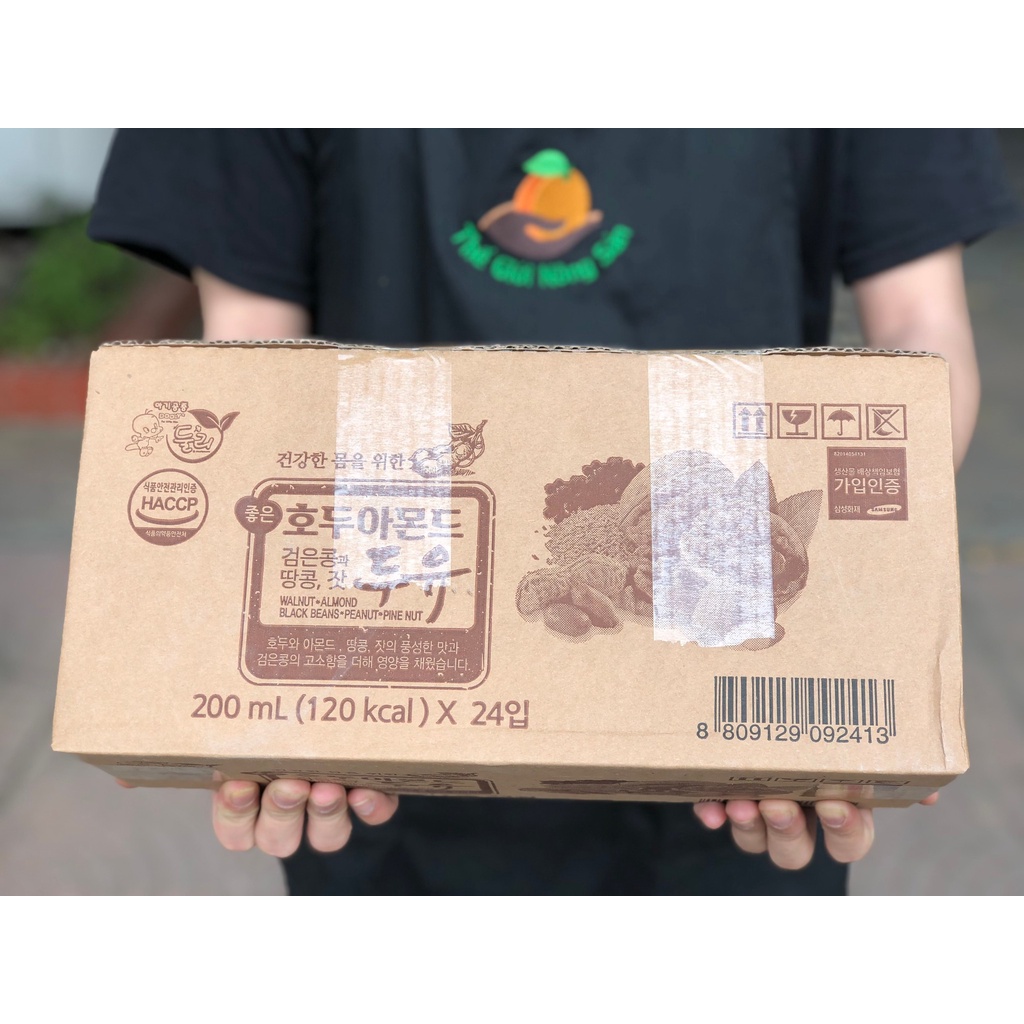 SỮA 5 LOẠI HẠT MIX HÀN QUỐC - Thùng 24 hộp 200ml - Thế Giới Nông Sản