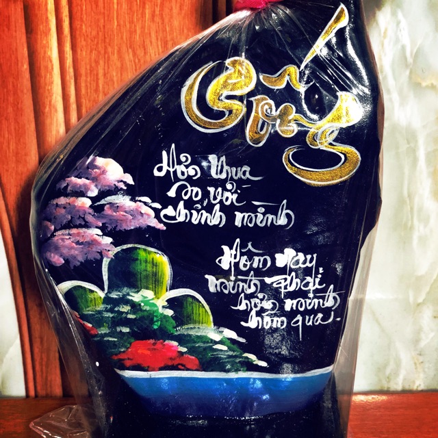 Đá thư pháp về chữ sống