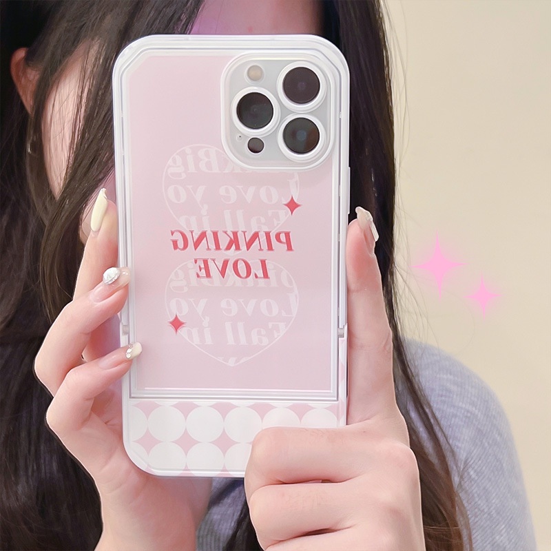 Ốp Điện Thoại Kèm Giá Đỡ Tàng Hình Họa Tiết Hoạt Hình Dễ Thương Cho iphone 14 / 13Pro 12 / xs / 6 / 7 / 8PLUS