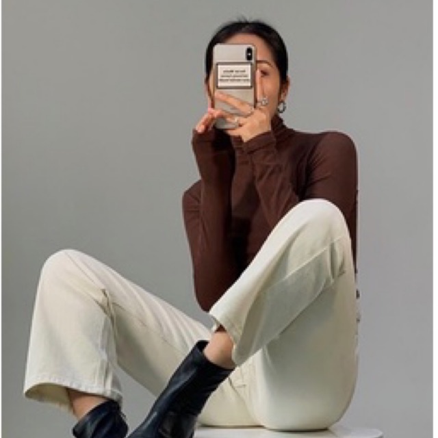 ÁO THUN CAO CỔ LÓT LÔNG - Áo cao cổ phong cách Hàn Quốc