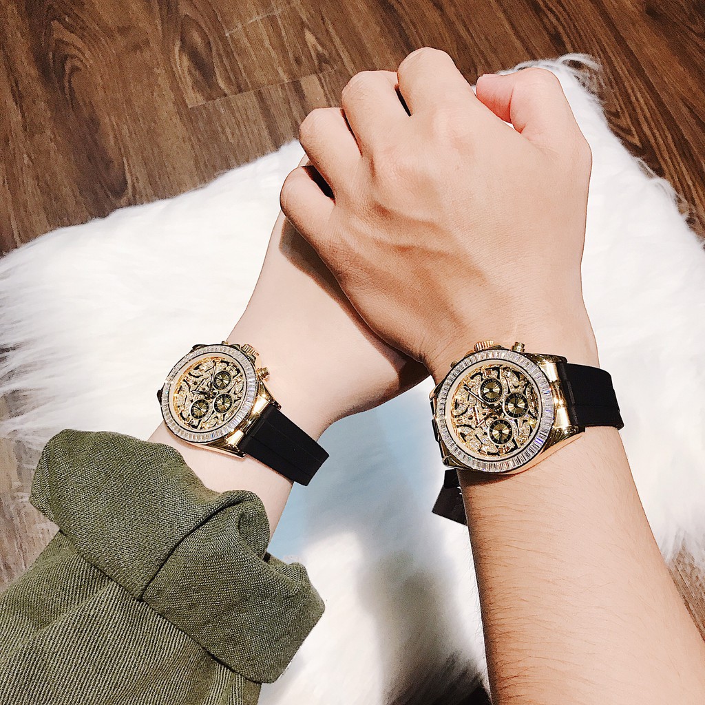 Đồng Hồ Huboler Nam Nữ unisex, đeo cặp đẹp hết nấc