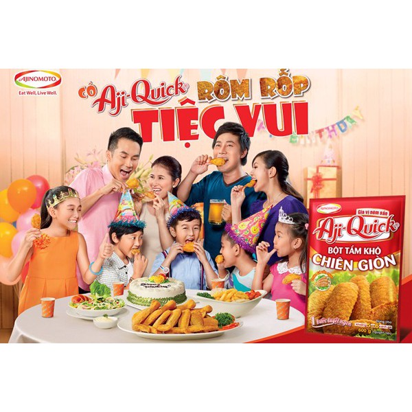 Bột tẩm khô chiên giòn Aji-Quick gói 42g / 84g
