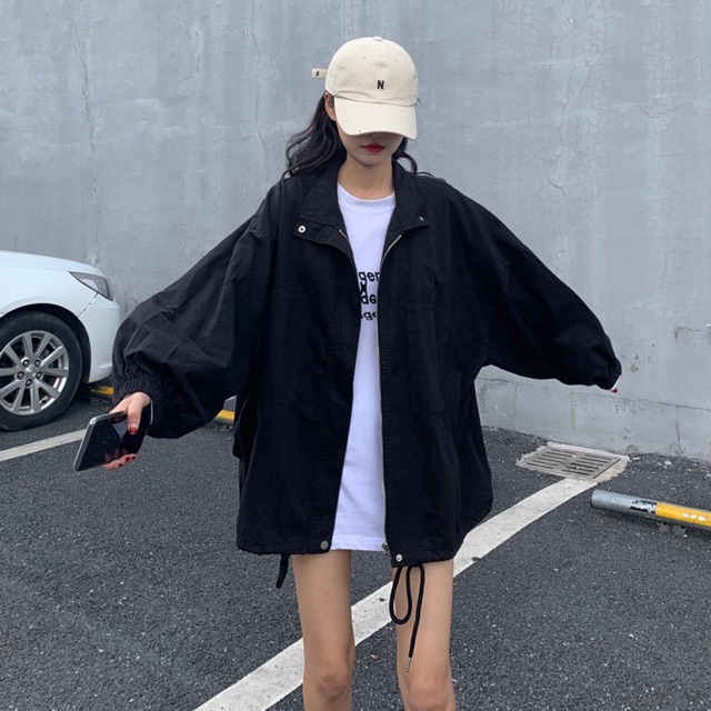Áo khoác kaki nữ form rộng Cánh Dơi ulzzang Wind | BigBuy360 - bigbuy360.vn