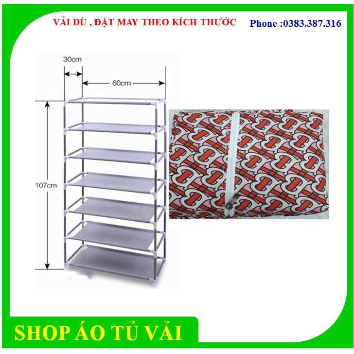 VỎ TỦ GIÀY 7 TẦNG CAO CẤP : ( Dài X RỘNG X CAO: 60 x 30 x 105 )