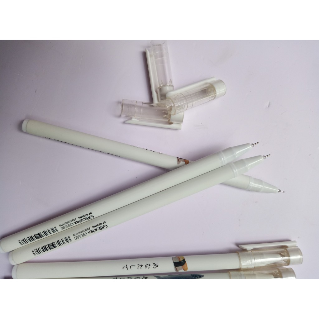 Bút gel nét nhỏ OT-011BL màu xanh hình dễ thương