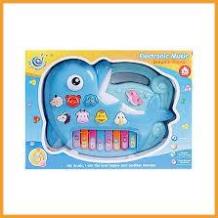 Đồ Chơi Đàn Piano Cho Bé Hình Thỏ Con, Cá Heo, Ốc Sên Phát Nhạc, Tiếng Kêu Đa Dạng Vui Nhộn Cao Cấp