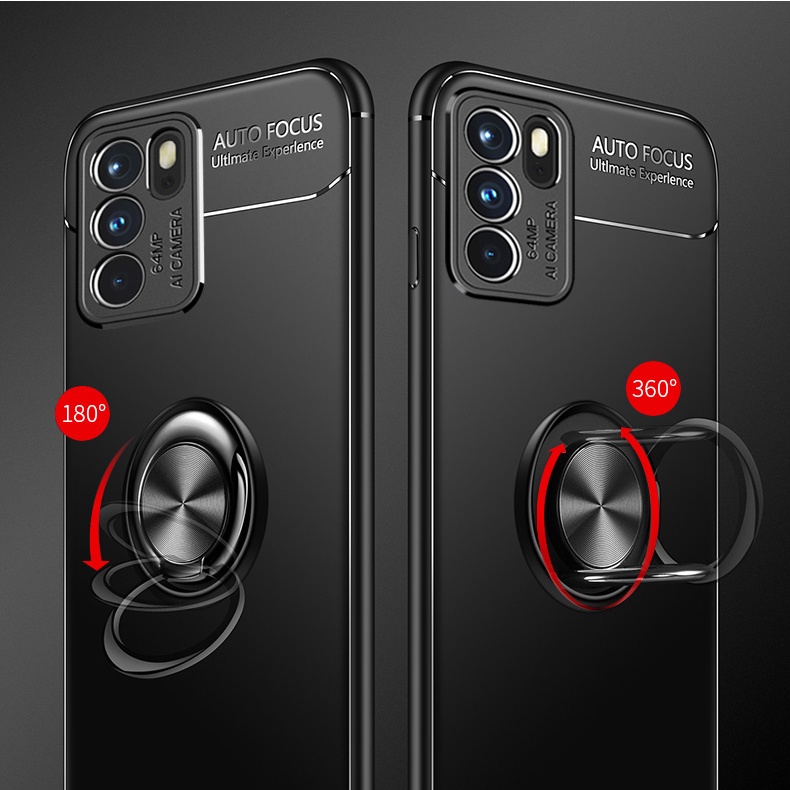 Ốp Lưng Auto Focus OPPO RENO 6 5G, 6Z 5G Cao Su Bracket Iring