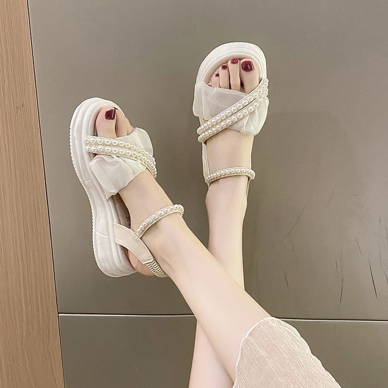 Giày Sandal Đế Dày Thời Trang Mùa Hè Dành Cho Nữ