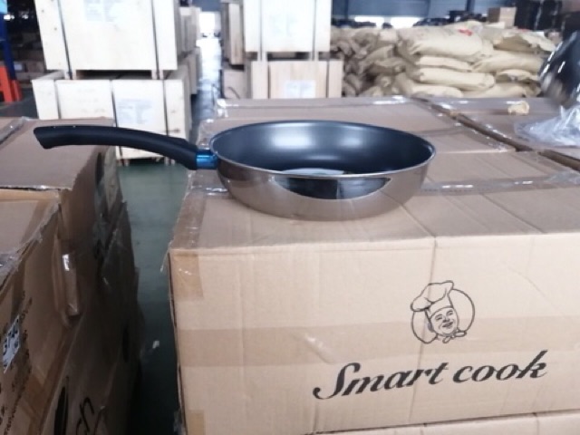 CHẢO INOX CAO CẤP 2 LỚP ĐÁY LIỀN TRI-MÃ ĐỦ SIZE