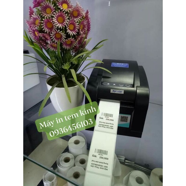 Máy in tem kính mắt (Máy in tem gọng kính mắt) Xprinter XP 350B