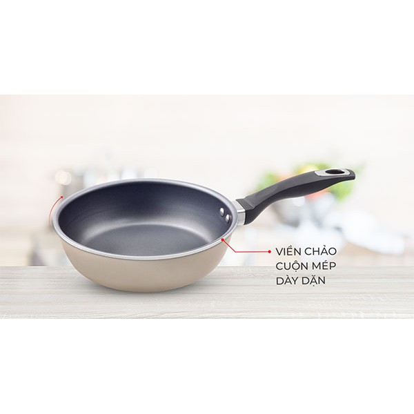 Chảo nhôm chống dính đáy từ Elmich EL-3830 đường kính 20cm - Bảo hành chính hãng 12 tháng