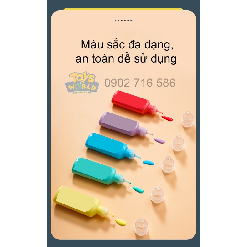 Tranh Vẽ 3D DIY Dạng Gel Tạo Sticker Dán