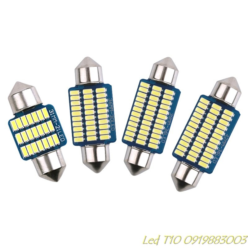 1 bóng đèn led trần ô tô siêu sáng 36smd 3014