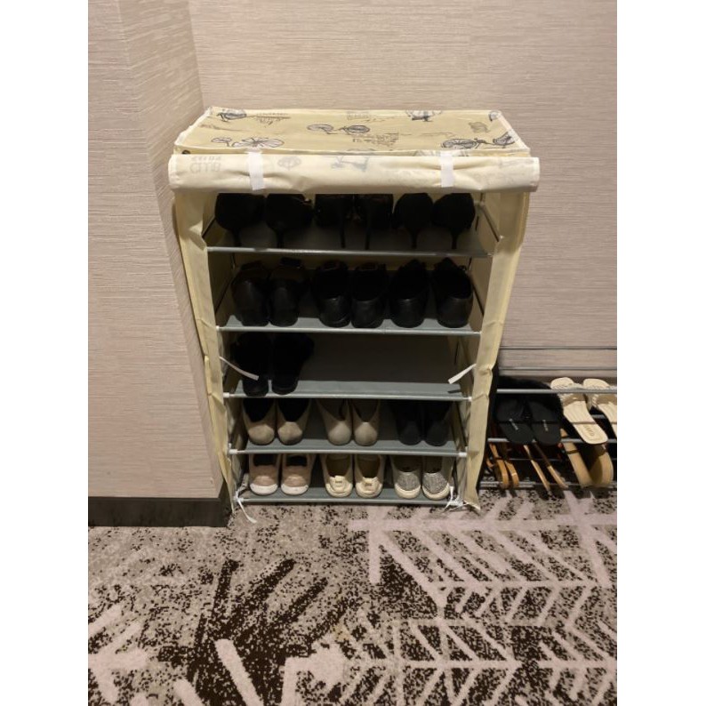 Tủ Vải Để Giầy Tủ Giầy 8 Tầng 7 Ngăn Khung Thép Đa Năng