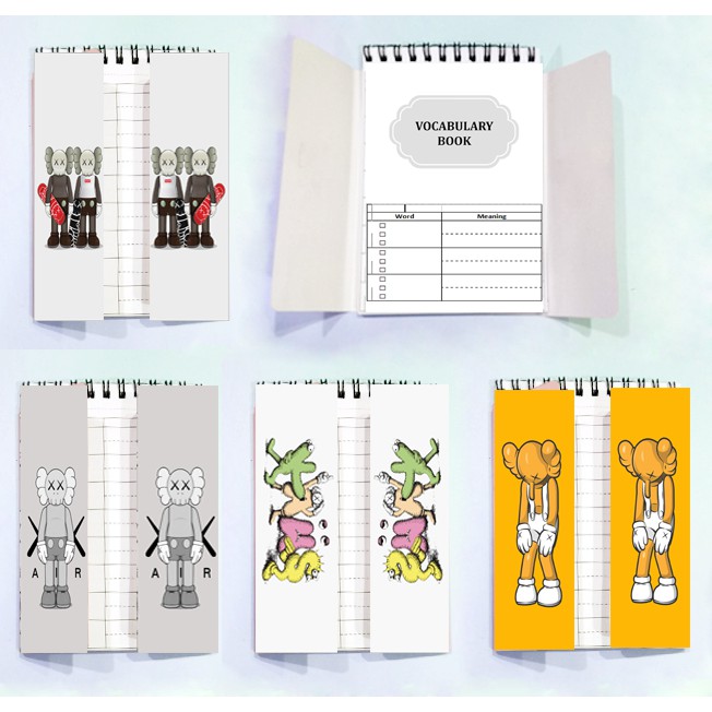 sổ tay từ vựng gấu dâu tây lotso cáo lina thỏ stella TVI30 kaws dễ thương DF friends