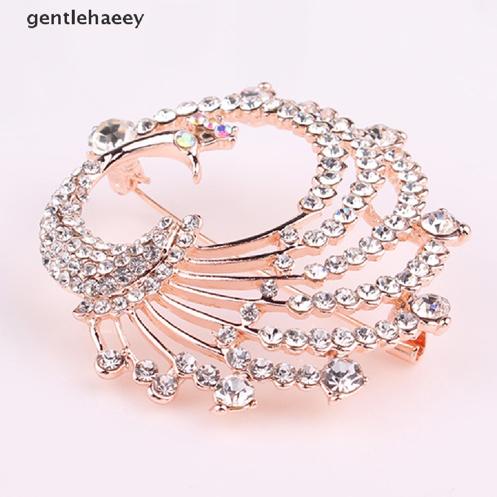 Trâm Cài Áo Hình Chim Công Bằng Pha Lê Thời Trang Cho Nữ