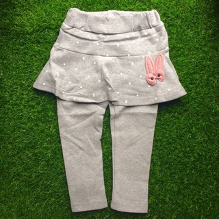 Chân váy liền quần legging thỏ xám cotton size 10-12kg