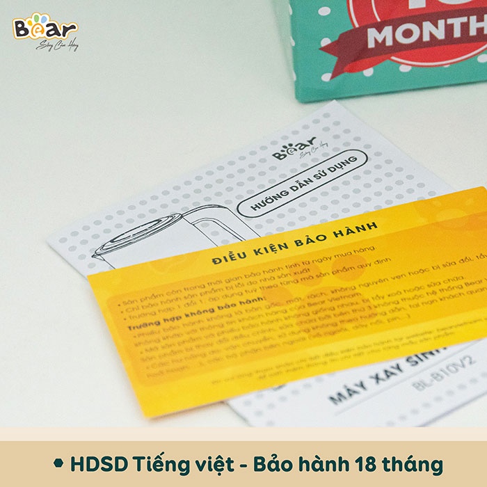 Nồi nấu cháo chậm BEAR, Nồi hấp cách thủy, ninh, hầm đa năng dung tích 1.6l bảo hành 18 tháng chính hãng SUBE-002