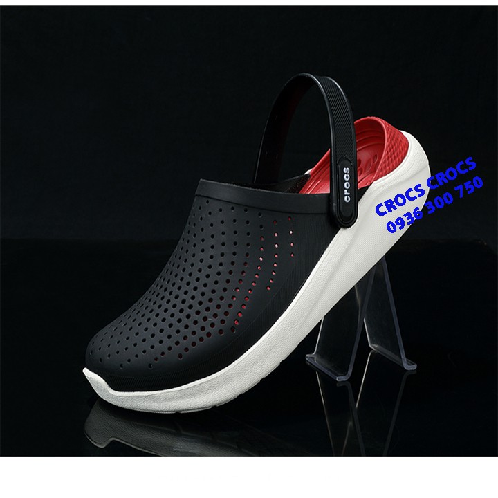 DÉP SỤC C.ROC.S LITERIDE MÀU ĐEN LÓT ĐỎ ĐẾ TRẮNG CHO CẢ NAM VÀ NỮ | BigBuy360 - bigbuy360.vn