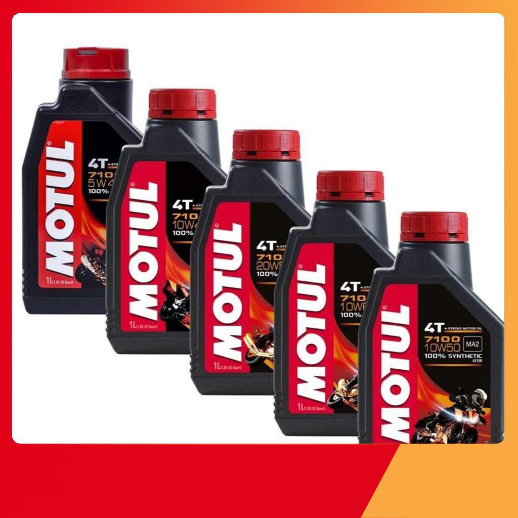 ( Có Nhớt Lẽ) DẦU NHỚT XE MÁY TỔNG HỢP MOTUL 7100 10W50 1L chamsocxestore